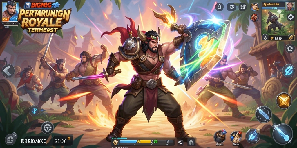 Screenshot BIGMSG menampilkan aksi mendebarkan dalam mode Battle Royale.