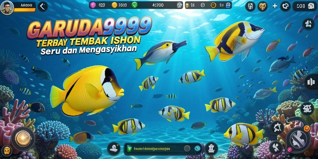 Screenshot GARUDA999 menampilkan aksi menembak ikan yang seru.