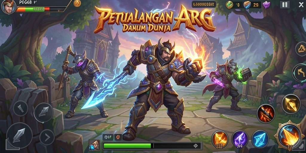 Tampilan menarik dari gameplay PGG68 dalam dunia ARPG.
