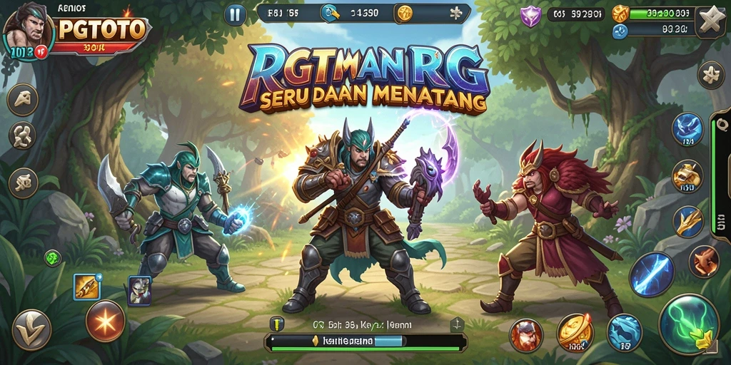 Tampilan dinamis gameplay RPG PGTOTO yang menakjubkan.