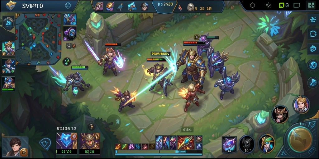Screenshot gameplay SVIP10 memperlihatkan pertempuran karakter yang seru.