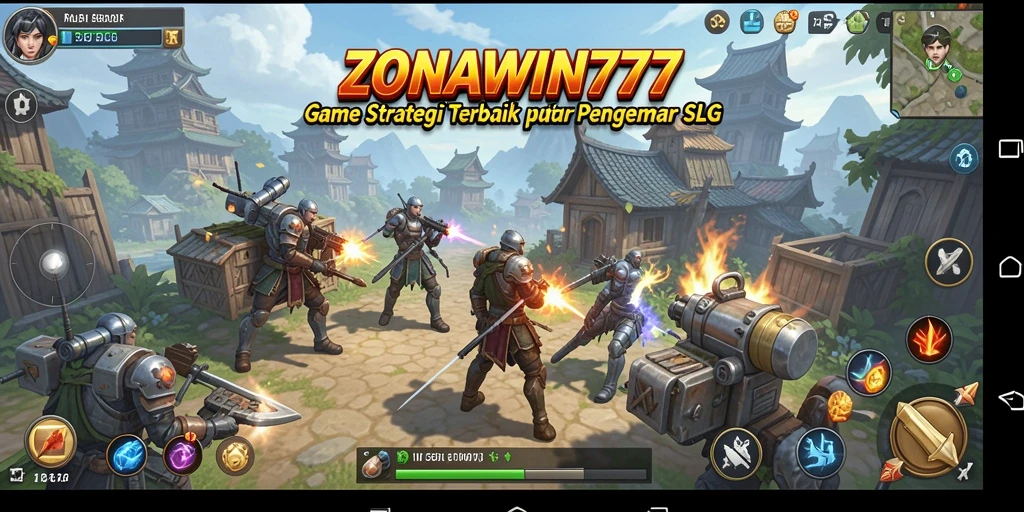 Tampilan gameplay menarik dalam ZONAWIN777 yang menunjukkan strategi pertempuran.